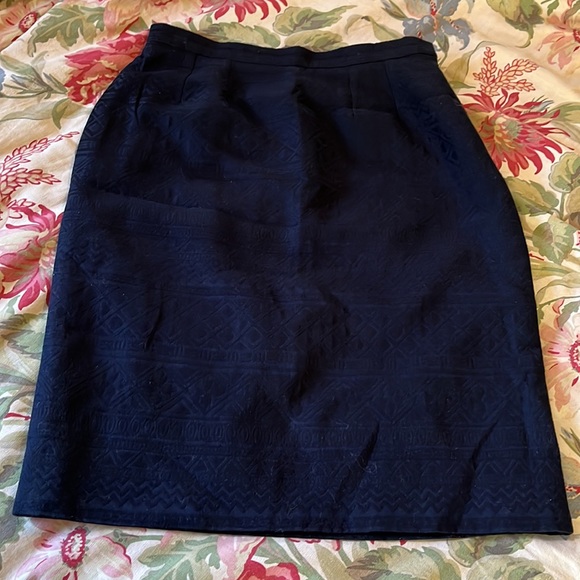 Vtg GIVENCHY Couture Size: EU 42 Monochrome Textured Classic Pencil Elegant NEW - Picture 12 of 16